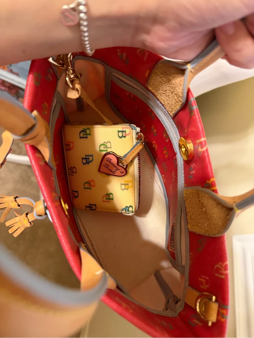 Y2K Dooney & Bourke “It”  Satchel with Vachetta Leather Handles